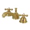 Kingston Brass KS3967AX 8" Widespread Bathroom Faucet, Brushed Brass KS3967AX - alternate 1
